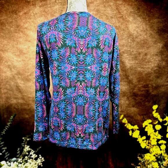 Retreat Rhonda Shear Drawstring Hem Tunic Firework Floral Multiple Sizes - Picture 8 of 11